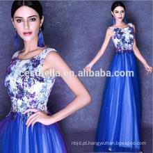 2016 New Arrival Wholesale Elegant Royal Blue Lace Evening Dresses Evening Celebrity Dress